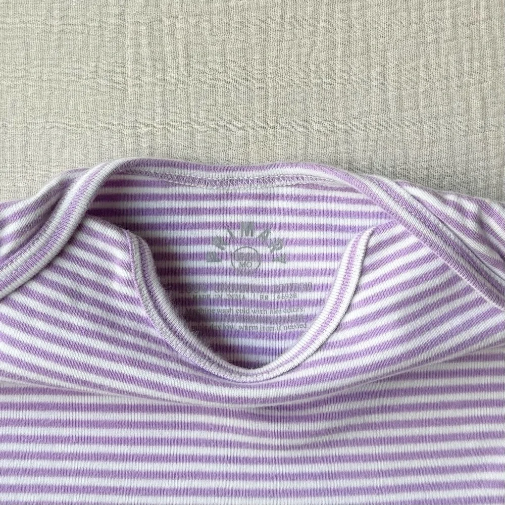 Primary Purple Striped Longsleeve Bodysuit 18-24m